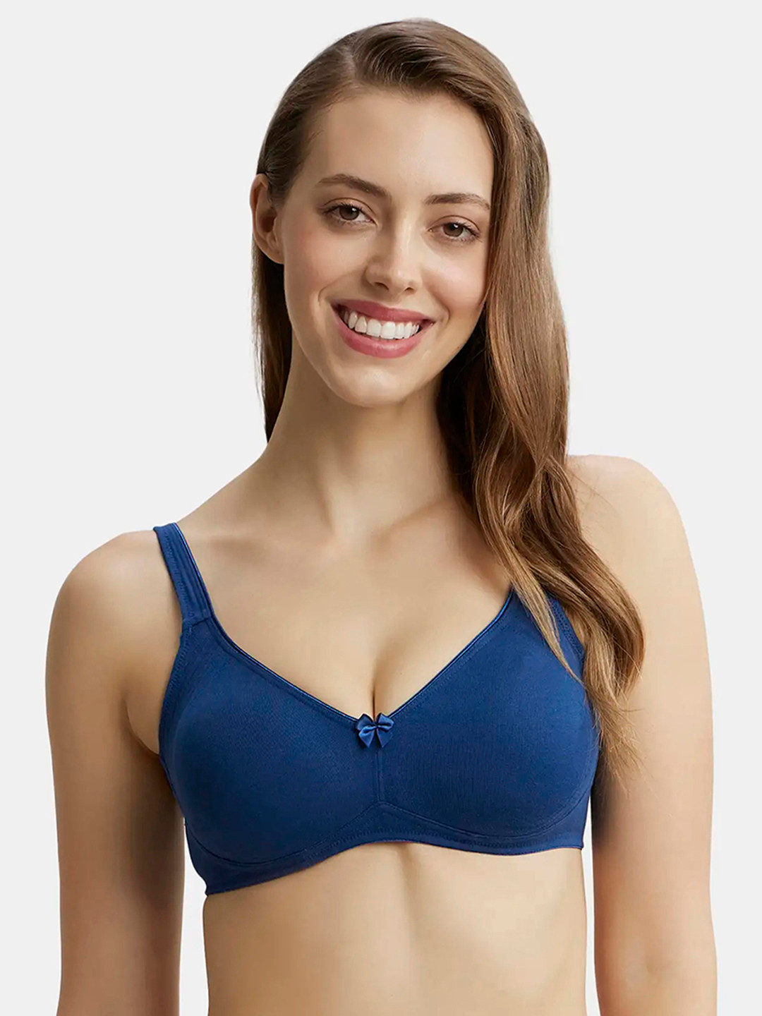 Buy Jockey Wirefree Non Padded Super Combed Cotton Full Coverage Bra