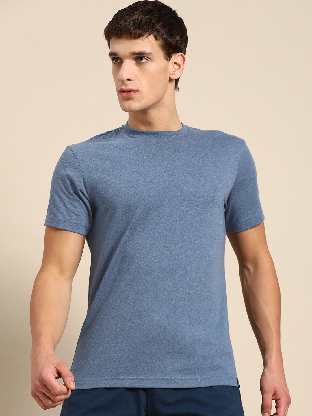 Buy Jockey Men Blue Solid Lounge T Shirt Lounge Tshirts for Men
