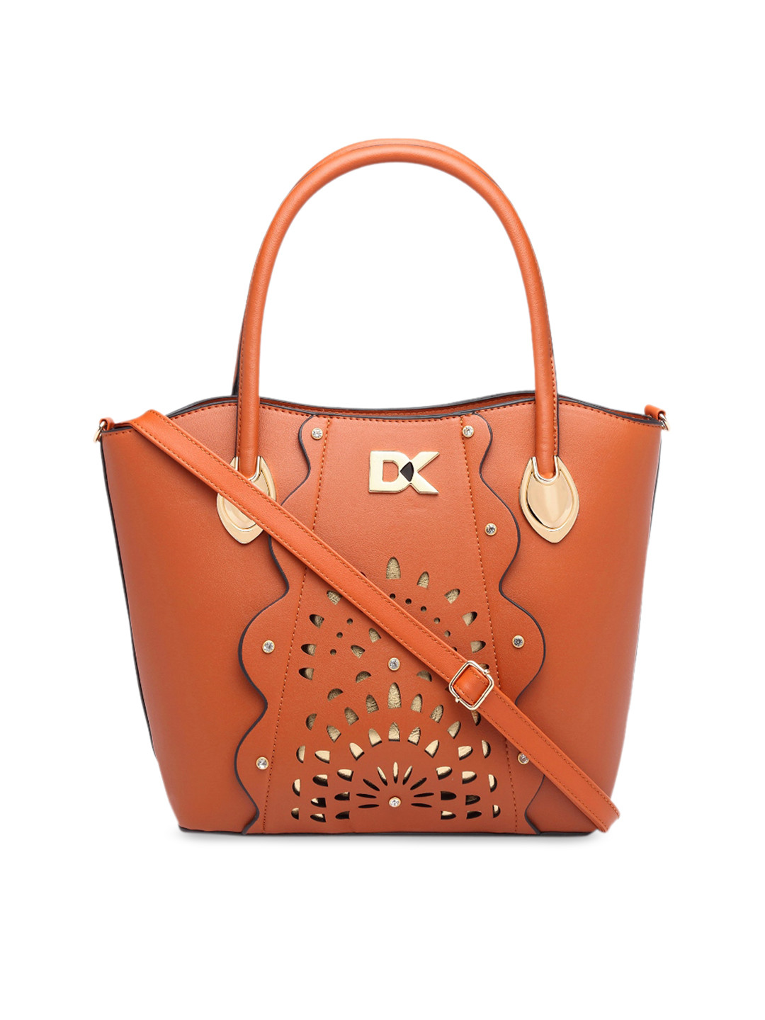 Buy Diana Korr Tan Brown Solid Handheld Bag Handbags for Women