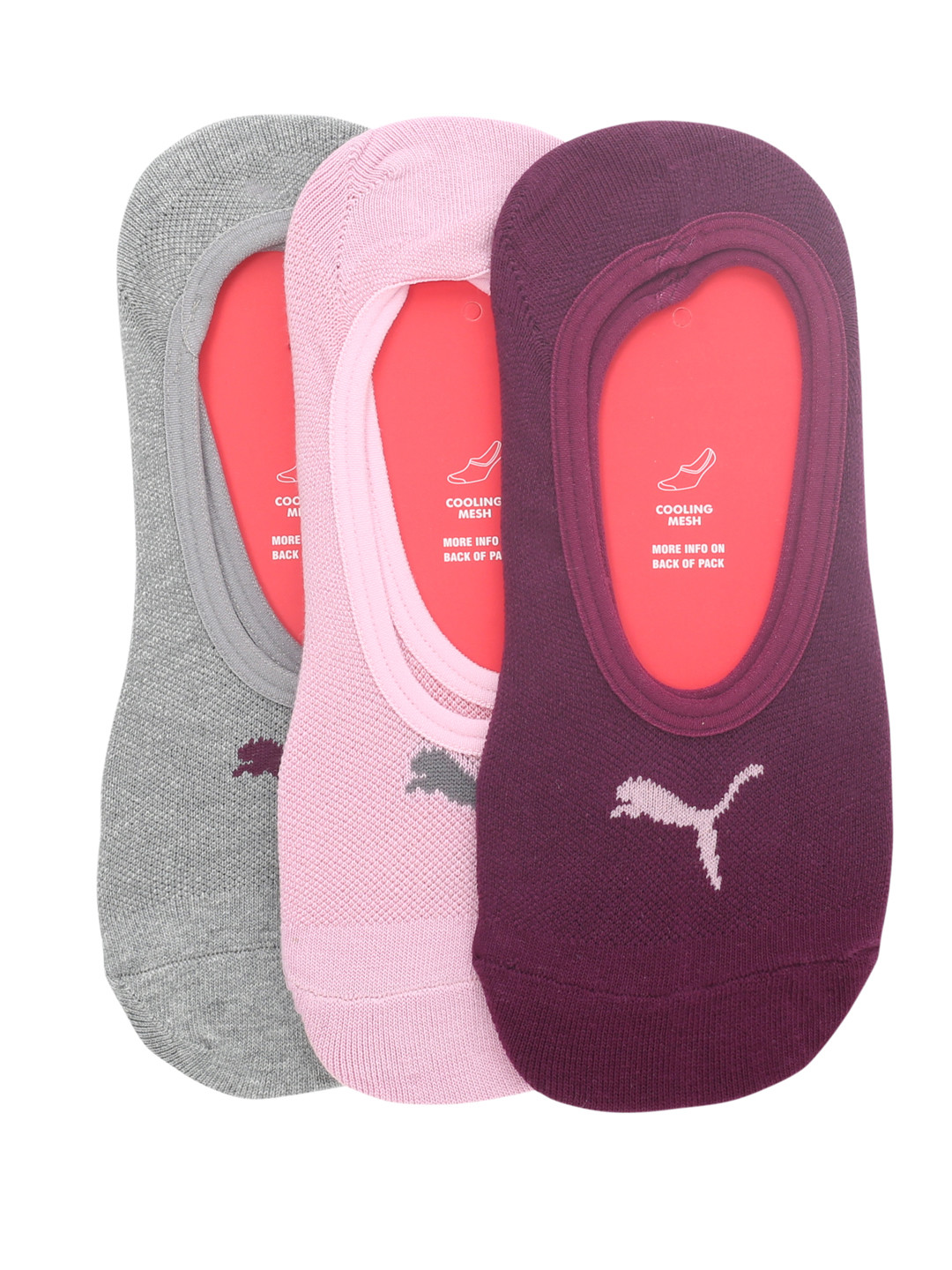 Buy Puma Unisex Pack Of 3 Footie Shoe Liners Socks for Unisex