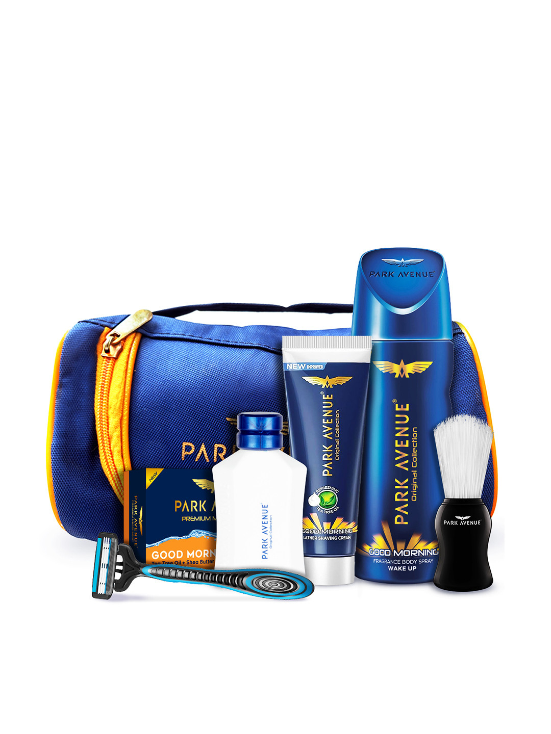 Buy Park Avenue Men Good Morning Grooming Kit With Travel Pouch