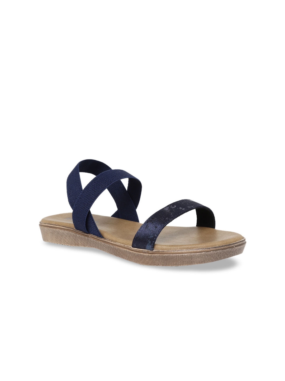 flat shoes with blue soles