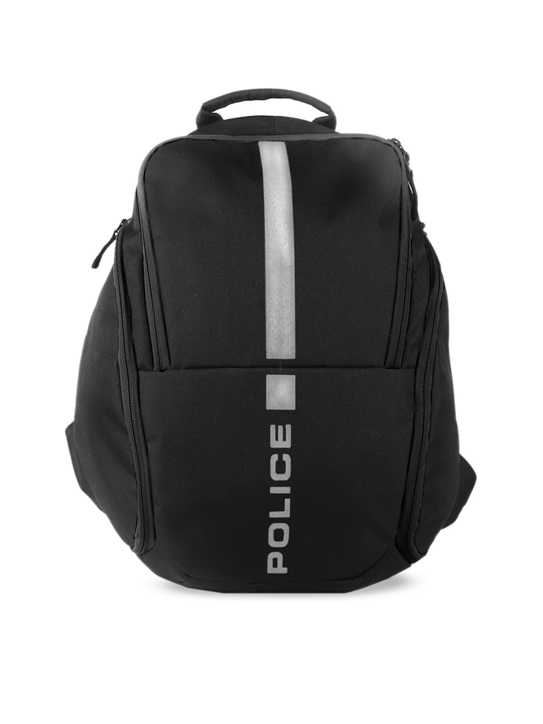 Buy Police Men Black & White Brand Logo Backpack Backpacks for Men