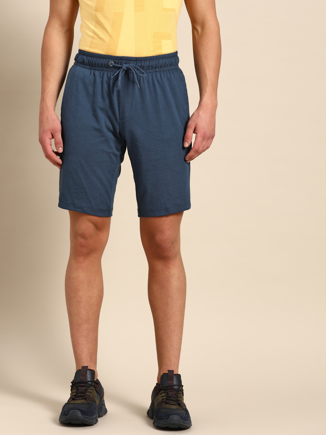 Buy Jockey Men Blue Solid Lounge Shorts Lounge Shorts for Men 11888258 Myntra