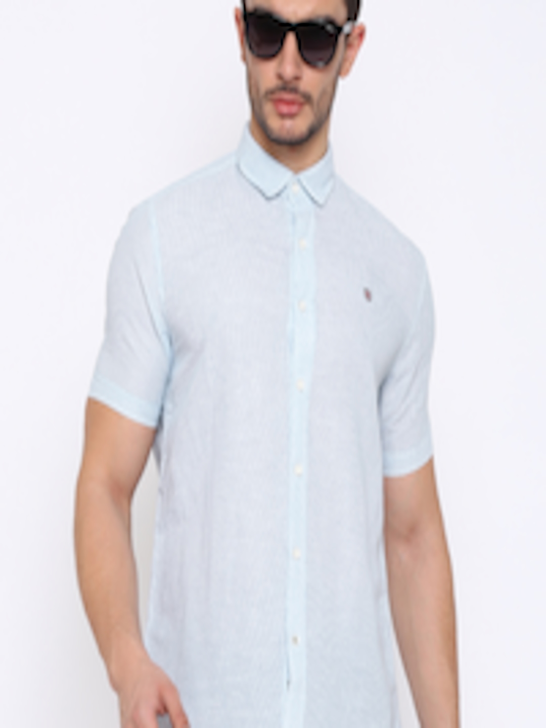 Buy Pepe Jeans Blue Striped Semi Casual Linen Shirt - Shirts for Men ...