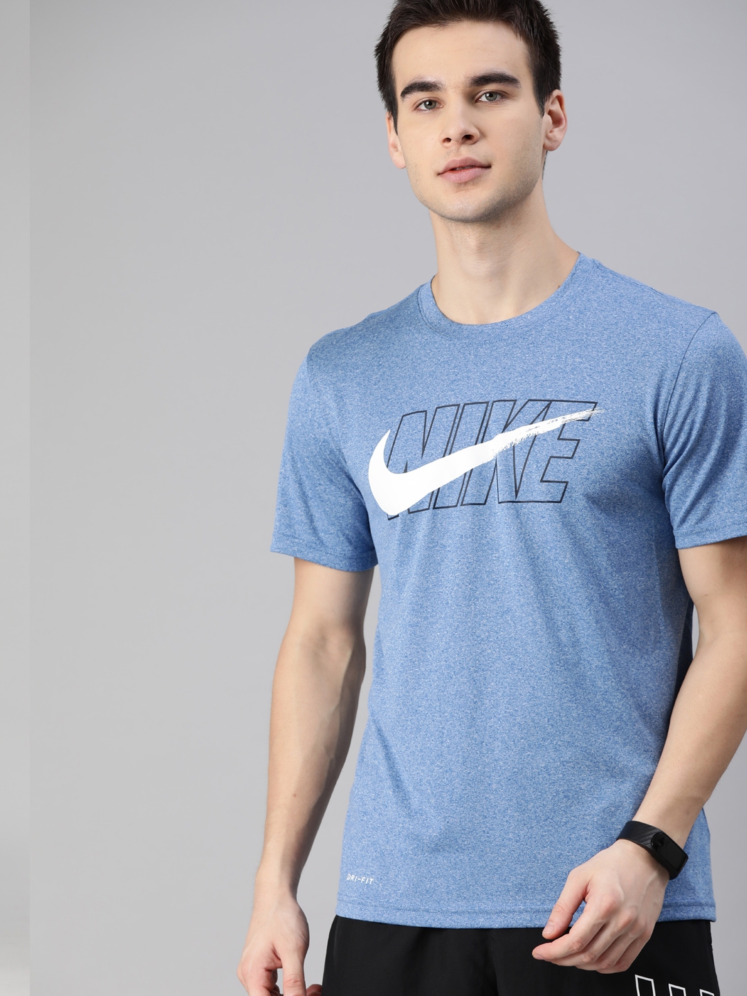 blue nike dri fit t shirt