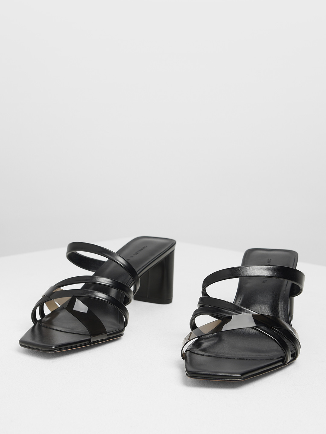 Buy CHARLES & KEITH Women Black Solid Sandals Heels for Buy CHARLES & KEITH Women Black Solid Sandals Heels for