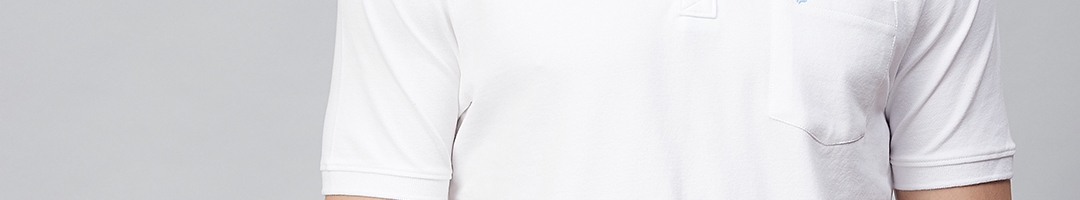 Buy Blackberrys Men White Solid Polo Collar T Shirt - Tshirts for Men ...