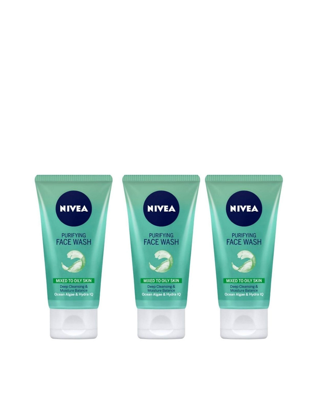 Buy Nivea Unisex Set Of 3 Ocean Algae & Hydra IQ Purifying ...