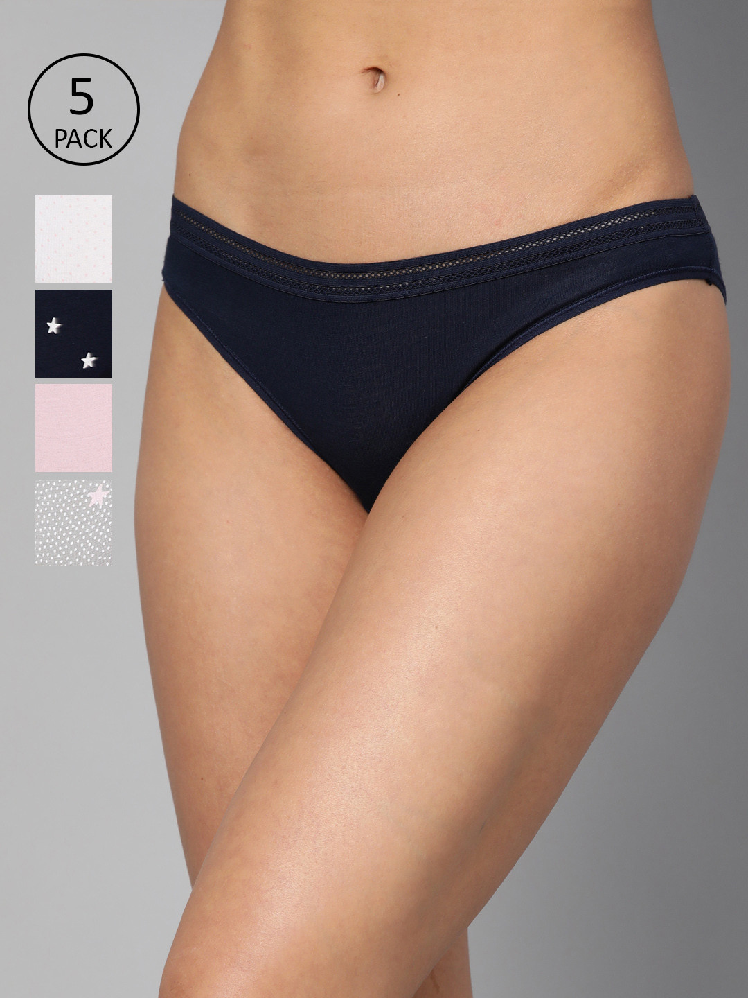 Buy Marks & Spencer Women Pack Of 5 Bikini Briefs T615005 Briefs for