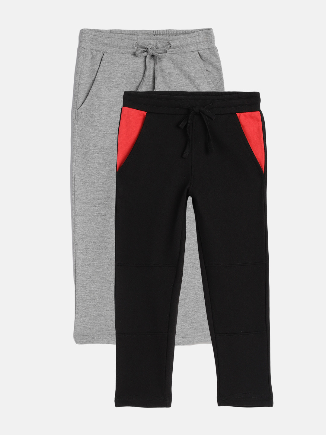 Buy YK Basics Boys Pack Of 2 Straight Fit Track Pants - Track Pants for