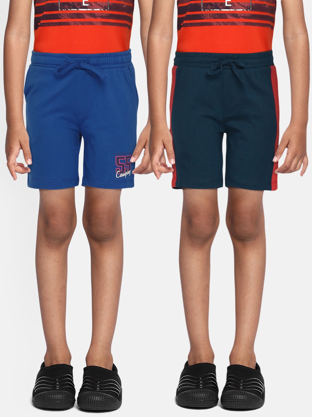 Buy YK Basics Boys Pack Of 2 Solid Regular Fit Shorts Shorts for Boys
