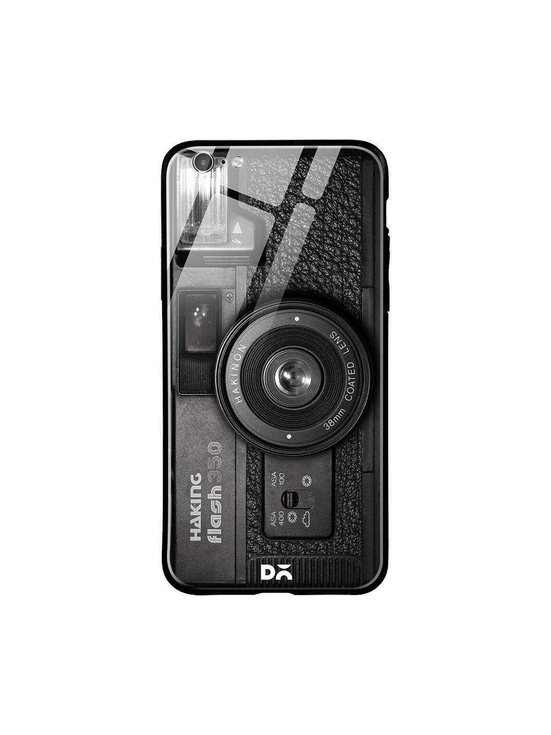 Buy DailyObjects Black & White Camera IPhone 6S Glass Mobile Case Cover