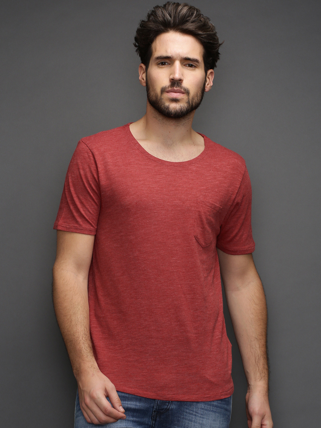 Buy SELECTED Red T Shirt Tshirts for Men 1193345 Myntra