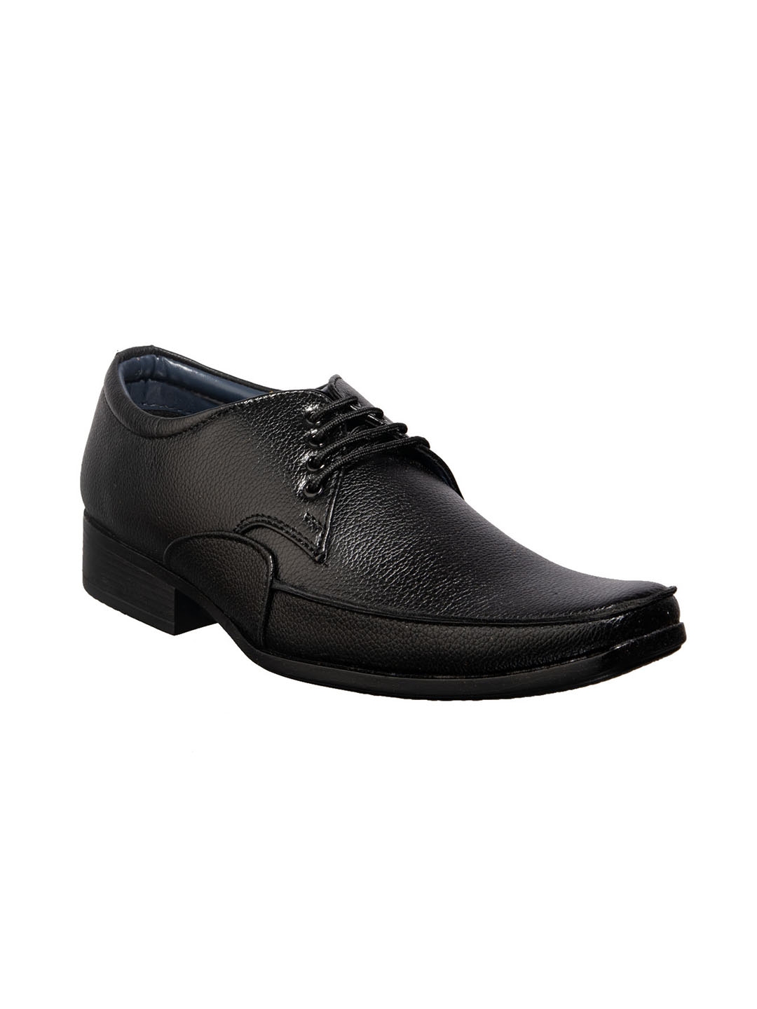 Buy Khadims Men Black Solid Formal Derbys - Formal Shoes for Men ...