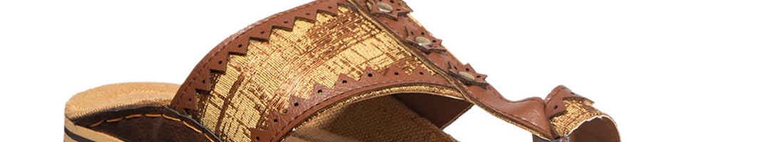 Buy Khadims Men Brown Kolhapuri Sandals - Sandals for Men 11940056 | Myntra