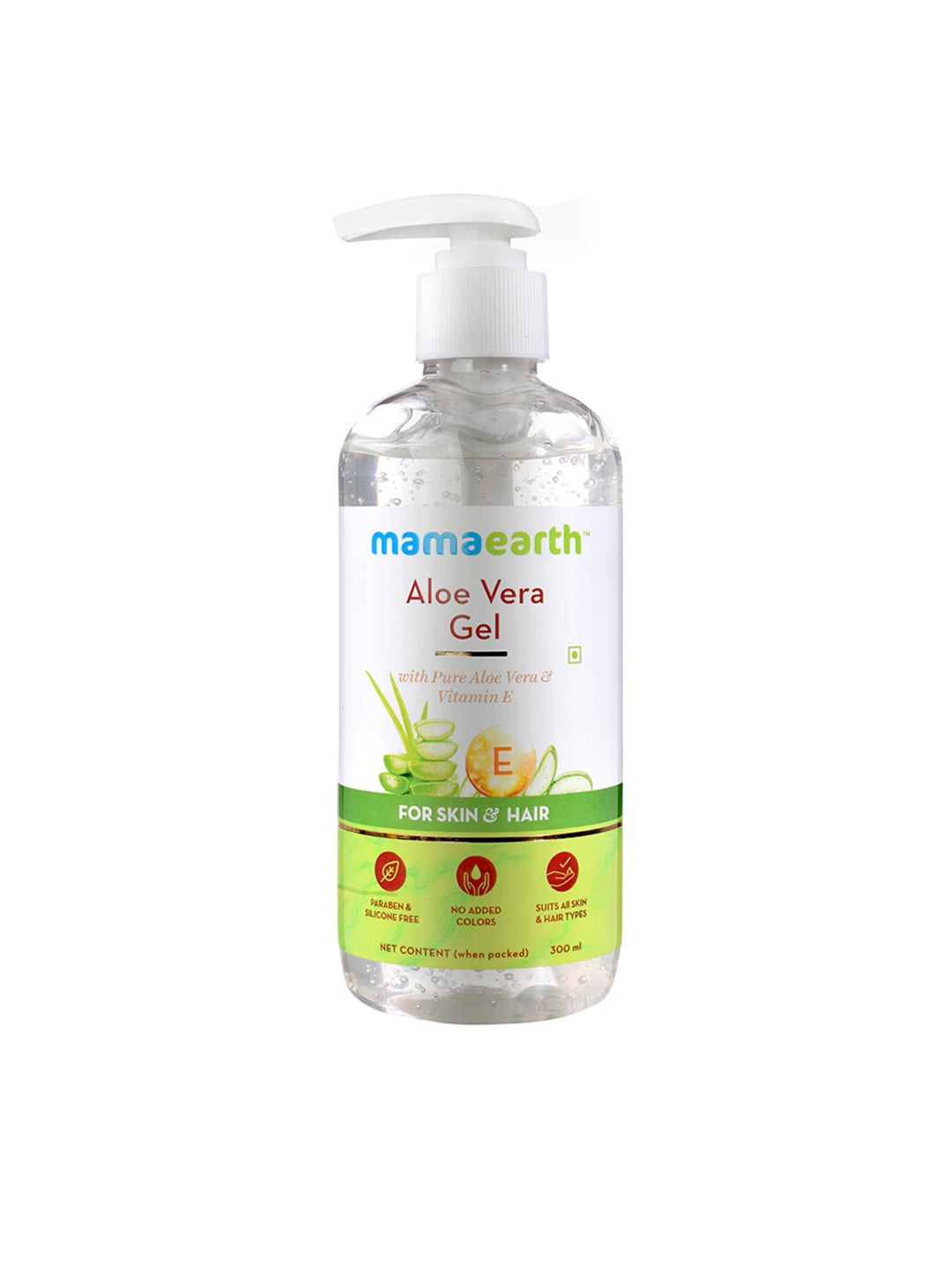 Buy Mamaearth Aloe Vera Gel For Face With Pure Aloe Vera & Vitamin E For Skin And Hair 300ml
