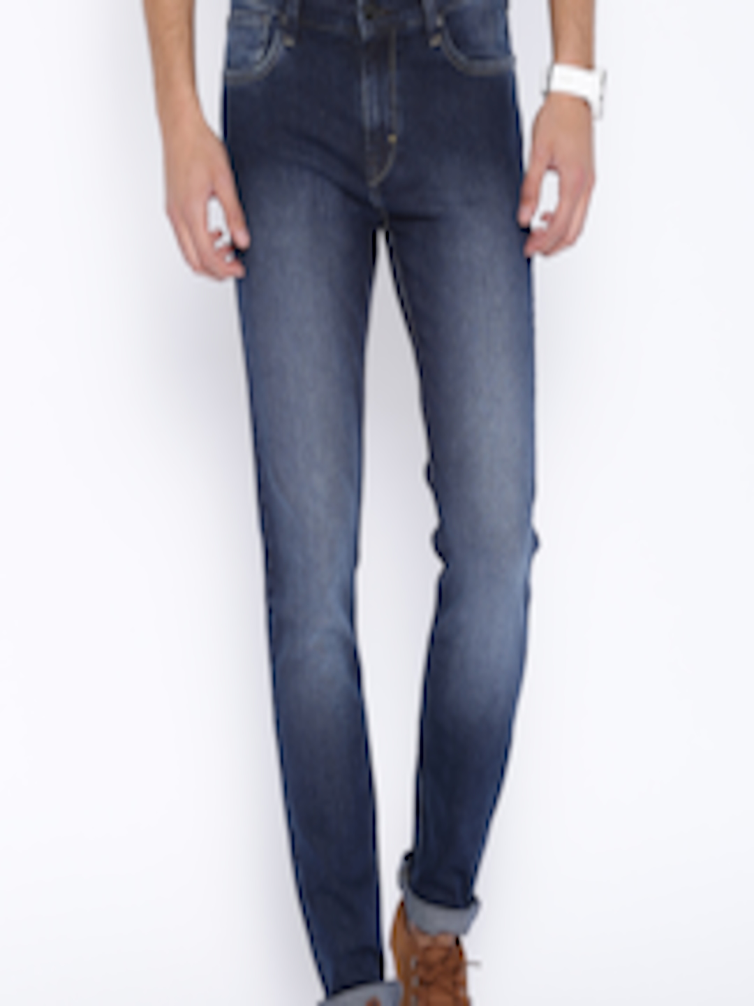 Buy Lee Blue Bruce Skinny Fit Jeans - Jeans for Men 1194491 | Myntra