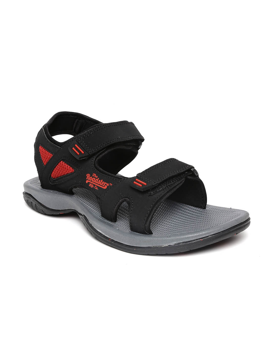 Buy Roadster Men Black Sports Sandals Sports Sandals for Men 1194706