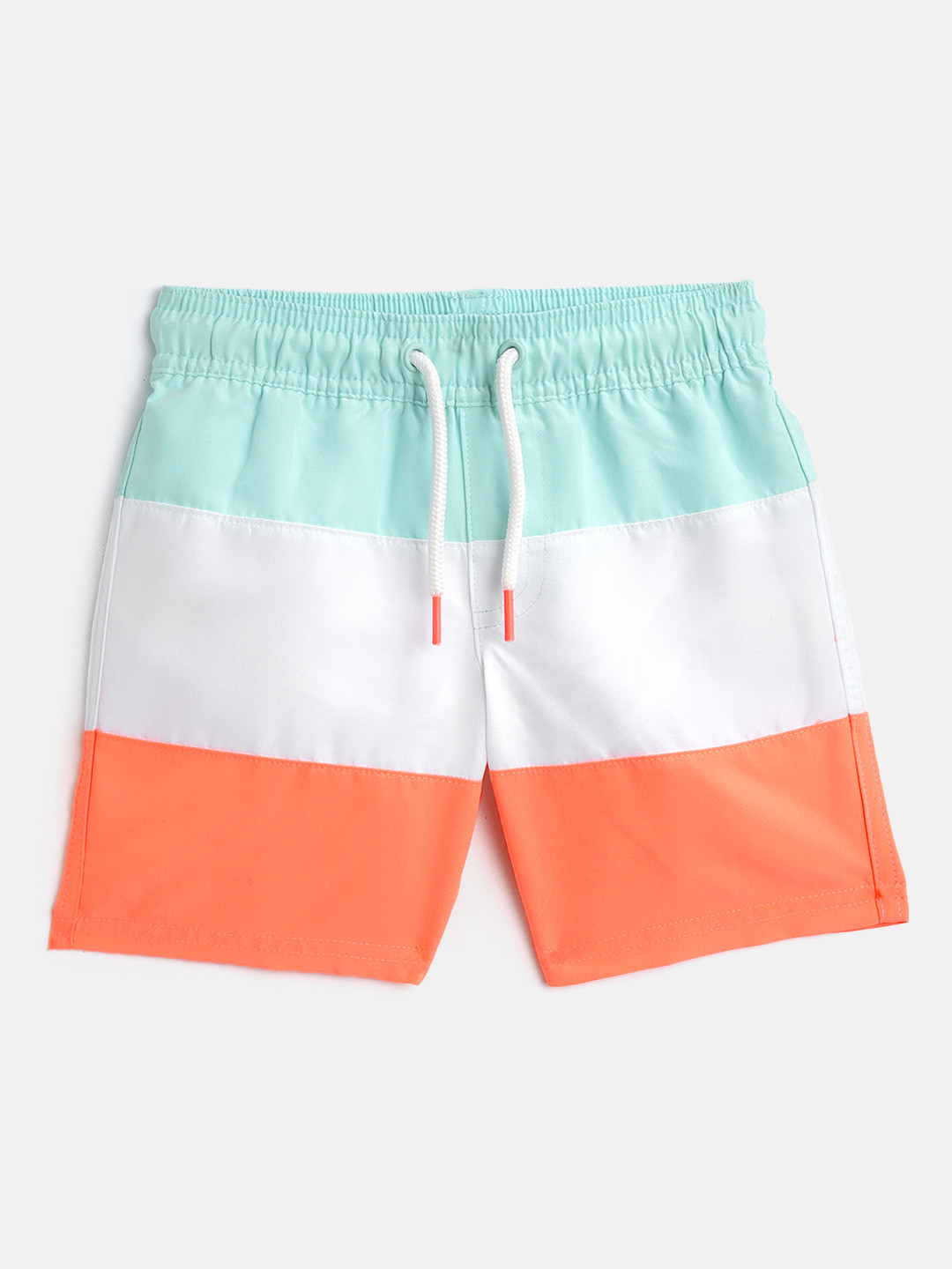 Buy Marks & Spencer Boys Blue & White Colourblocked Swim Shorts Swim Bottoms for Boys 11952752