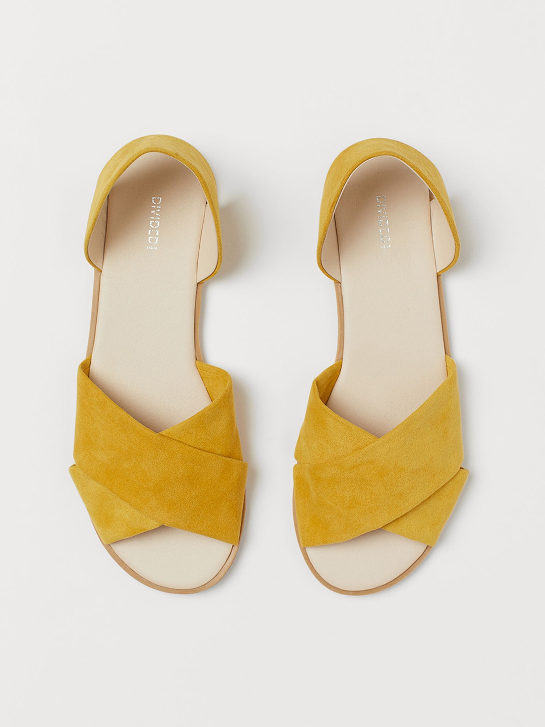 h&m yellow heels