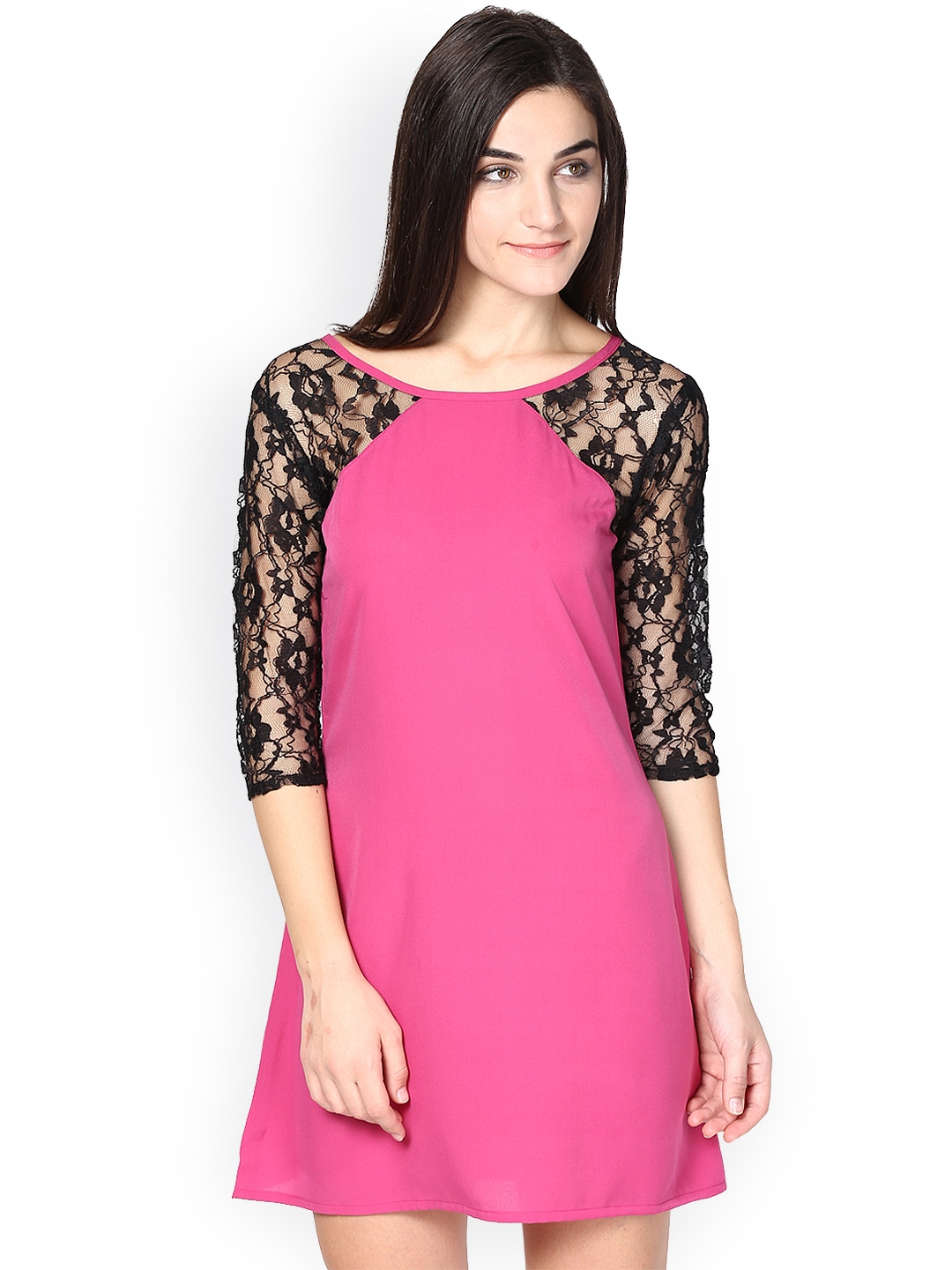 Buy Abiti Bella Pink A Line Dress - Dresses for Women 1196118 | Myntra