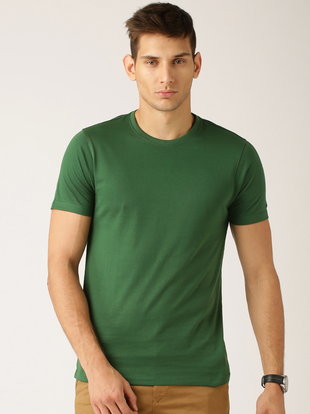 Buy ETHER Green Pure Cotton T Shirt - Tshirts for Men 1197824 | Myntra
