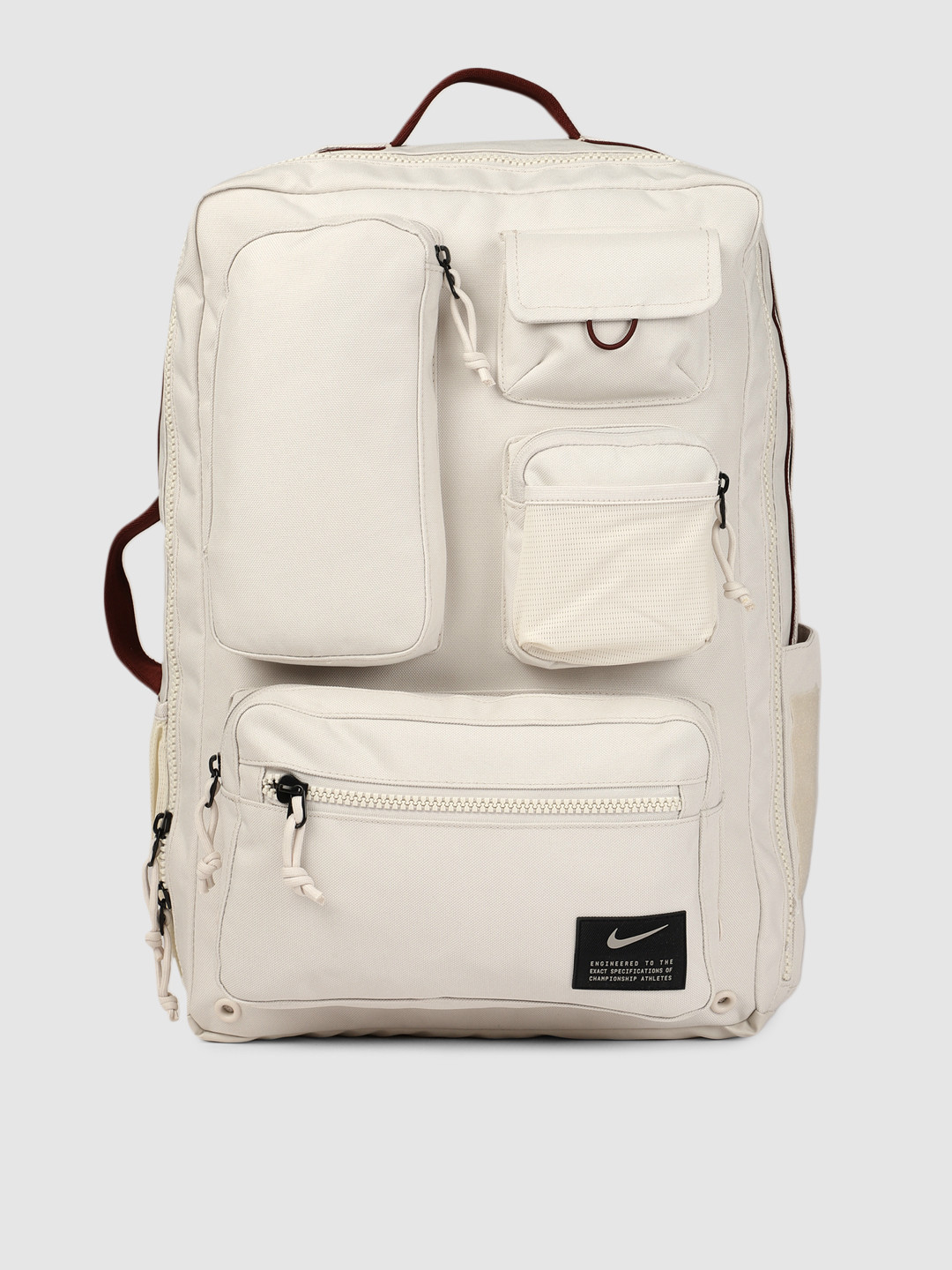 Buy Nike Men Off White Solid Utility Elite Training Backpack