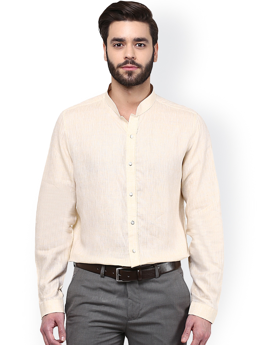 Buy Turtle Cream Coloured Formal Shirt - Shirts for Men 1198369 | Myntra