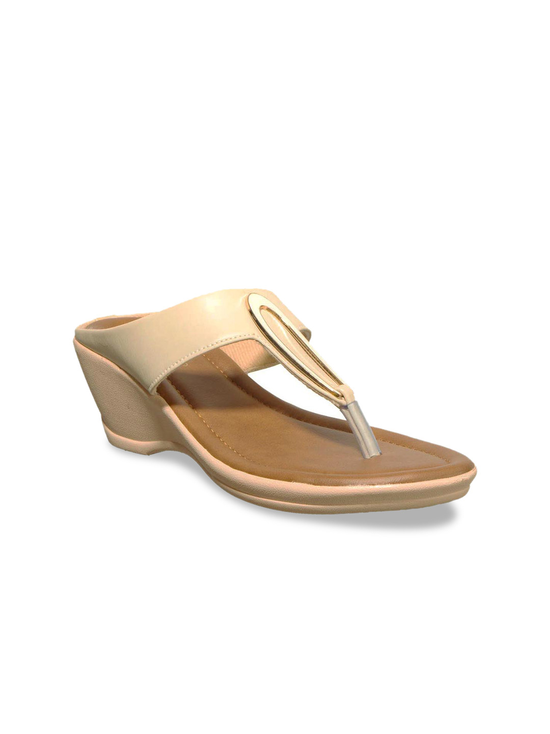 Buy Khadims Women Beige Solid Wedges - Heels for Women 11987552 | Myntra