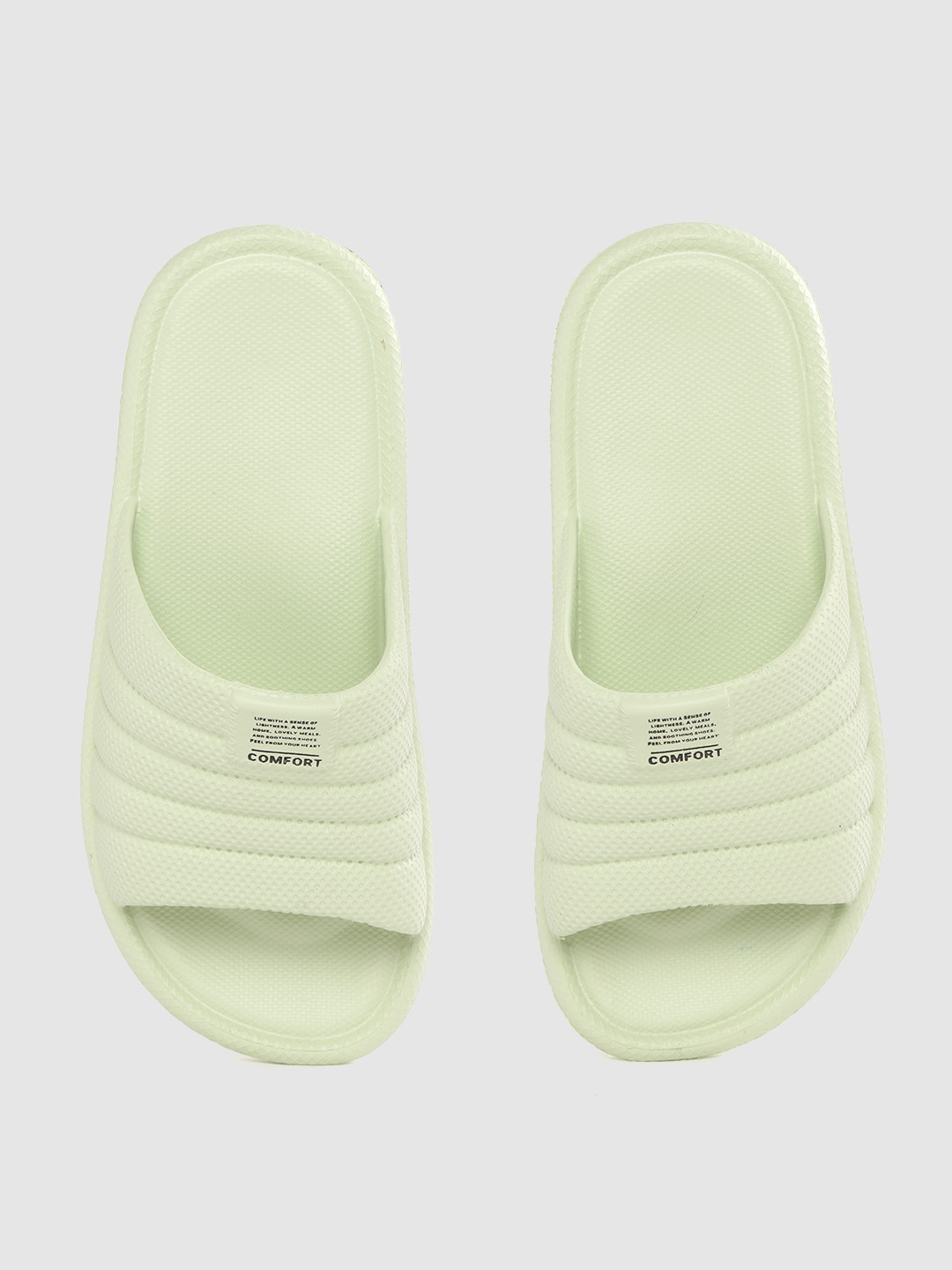 womens green sliders