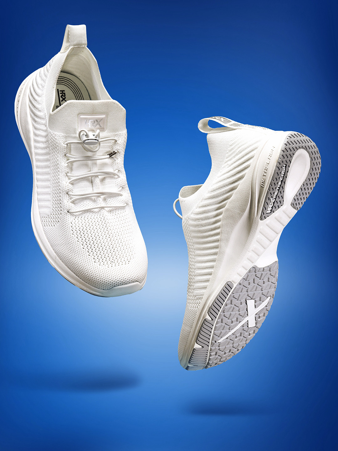 Buy HRX By Hrithik Roshan Men White Metaflash Running Shoe - Sports ...