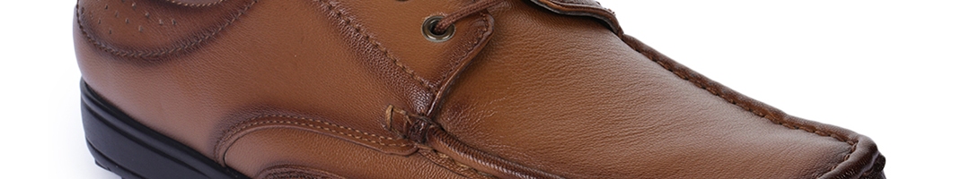 Buy Liberty Men Brown Solid Leather Semiformal Derbys - Formal Shoes ...