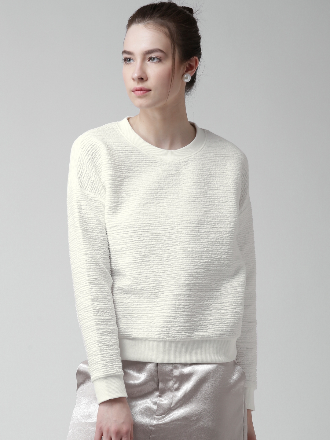 Buy FOREVER 21 Off White Winter Top - Tops for Women 1202912 | Myntra