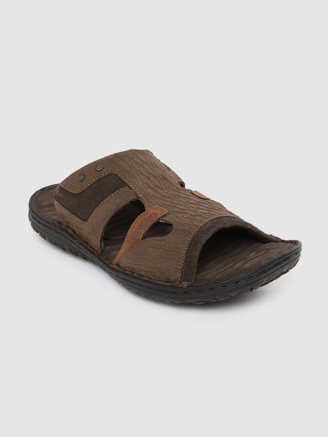 Buy Woodland Men Coffee Brown Nubuck Comfort Sandals - Sandals for Men 12031198 | Myntra