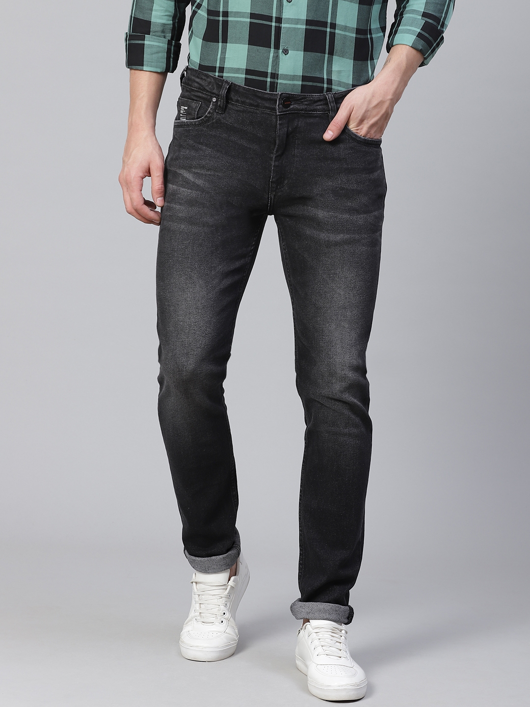 dark grey skinny jeans mens