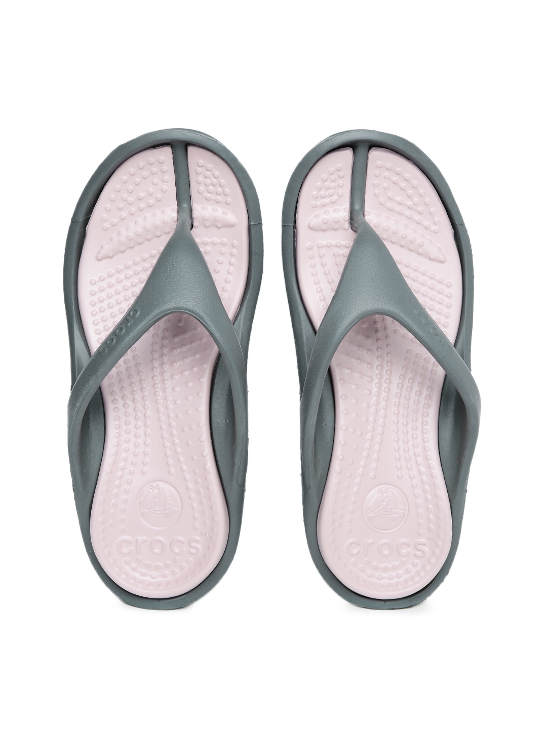 Buy Crocs Unisex Grey & Pink Athens II Flip Flops - Flip Flops for ...