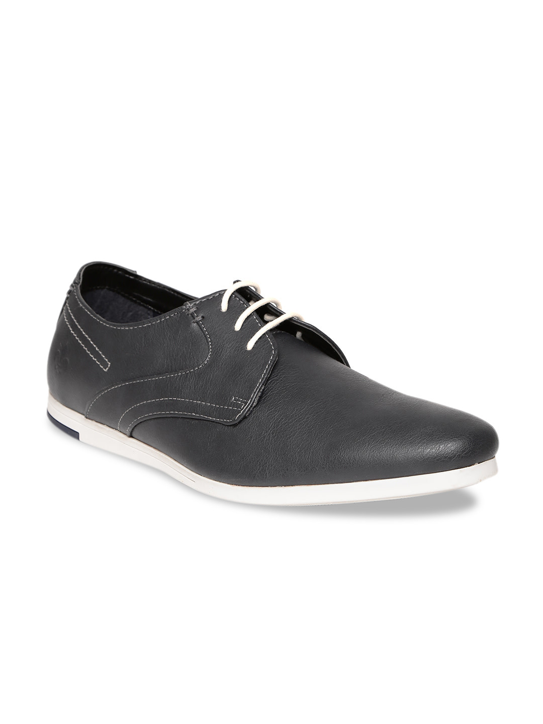 Buy Bond Street By Red Tape Men Navy Blue Derbys Casual