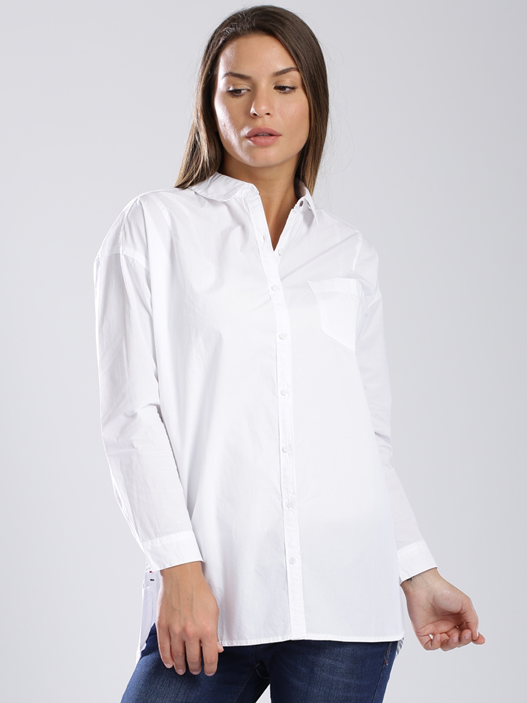 Buy Tommy Hilfiger White Shirt - Shirts for Women 1207680 | Myntra
