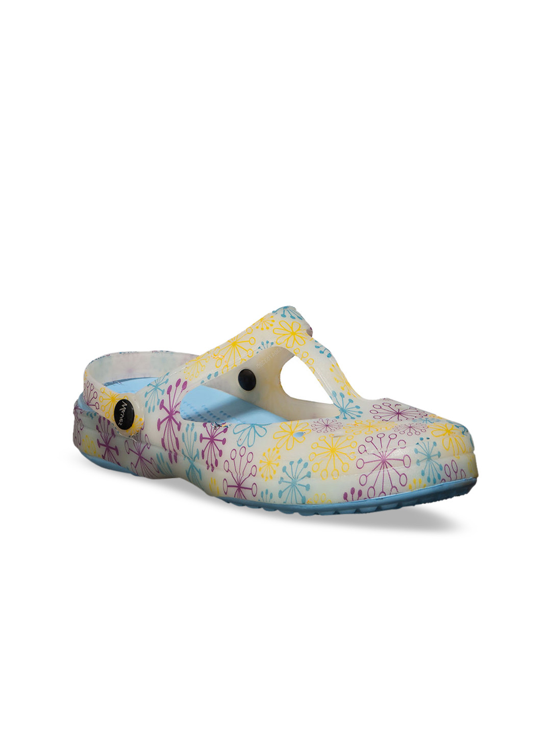 Buy Khadims Women Blue & Yellow Printed Clogs - Flip Flops for Women 12077598 | Myntra