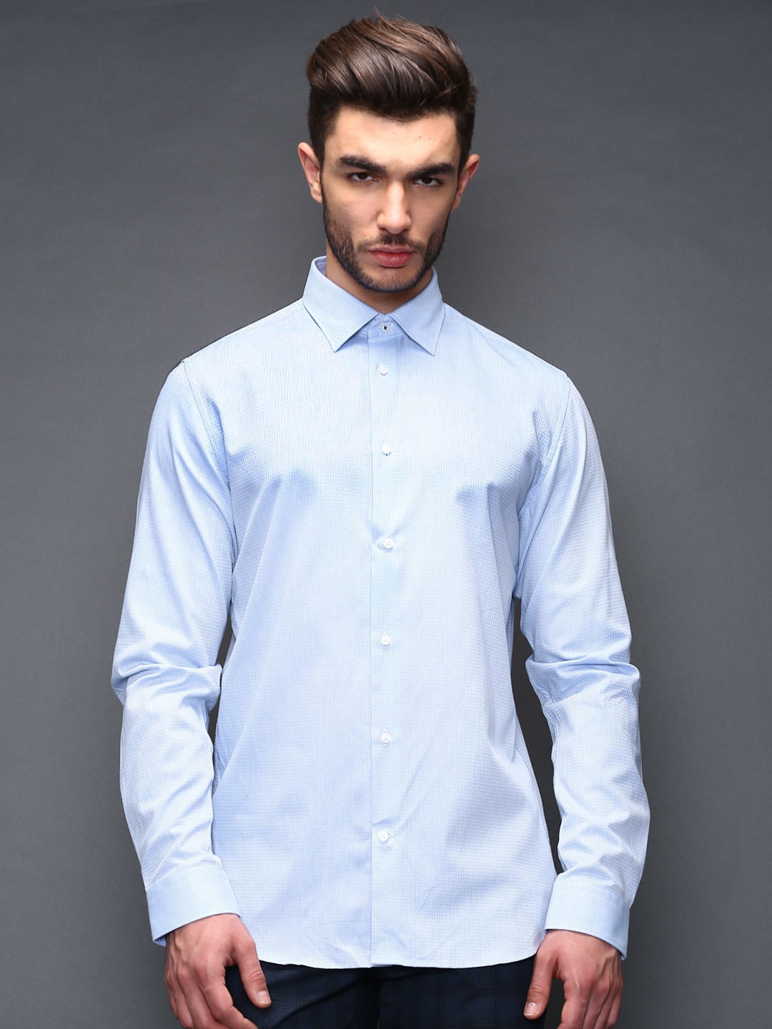 Buy Selected Blue Smart Casual Shirt Shirts For Men 1208094 Myntra