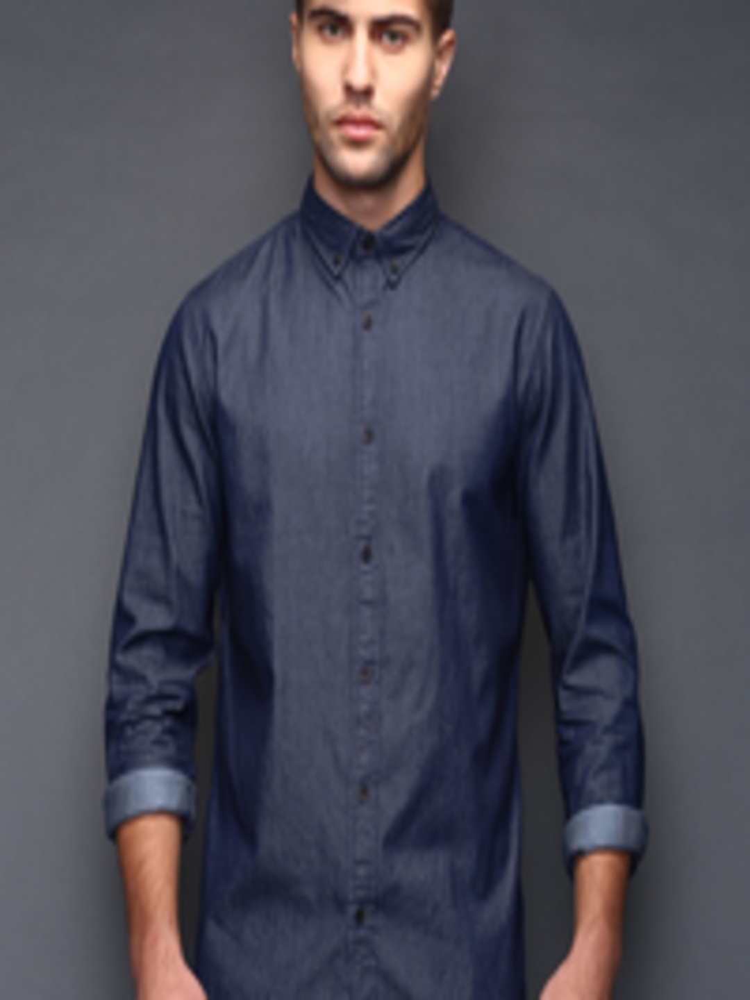 Buy SELECTED Blue Denim Slim Fit Casual Shirt - Shirts for Men 1208099 ...
