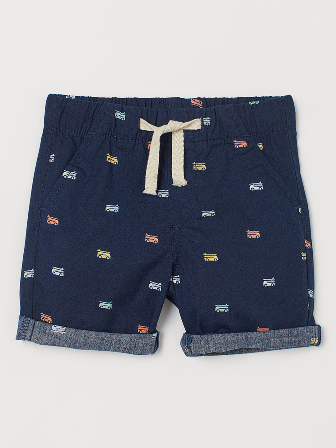 Buy H&M Boys Blue Printed Cotton Shorts Shorts for Boys 12081966 Myntra