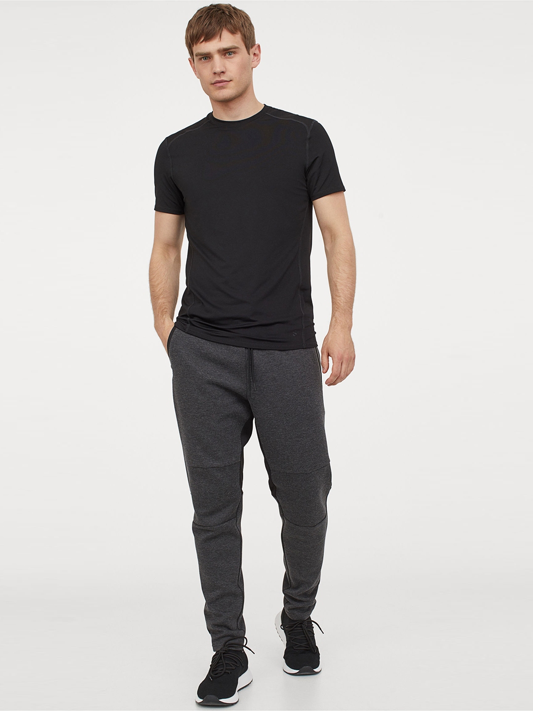 mens grey joggers h&m