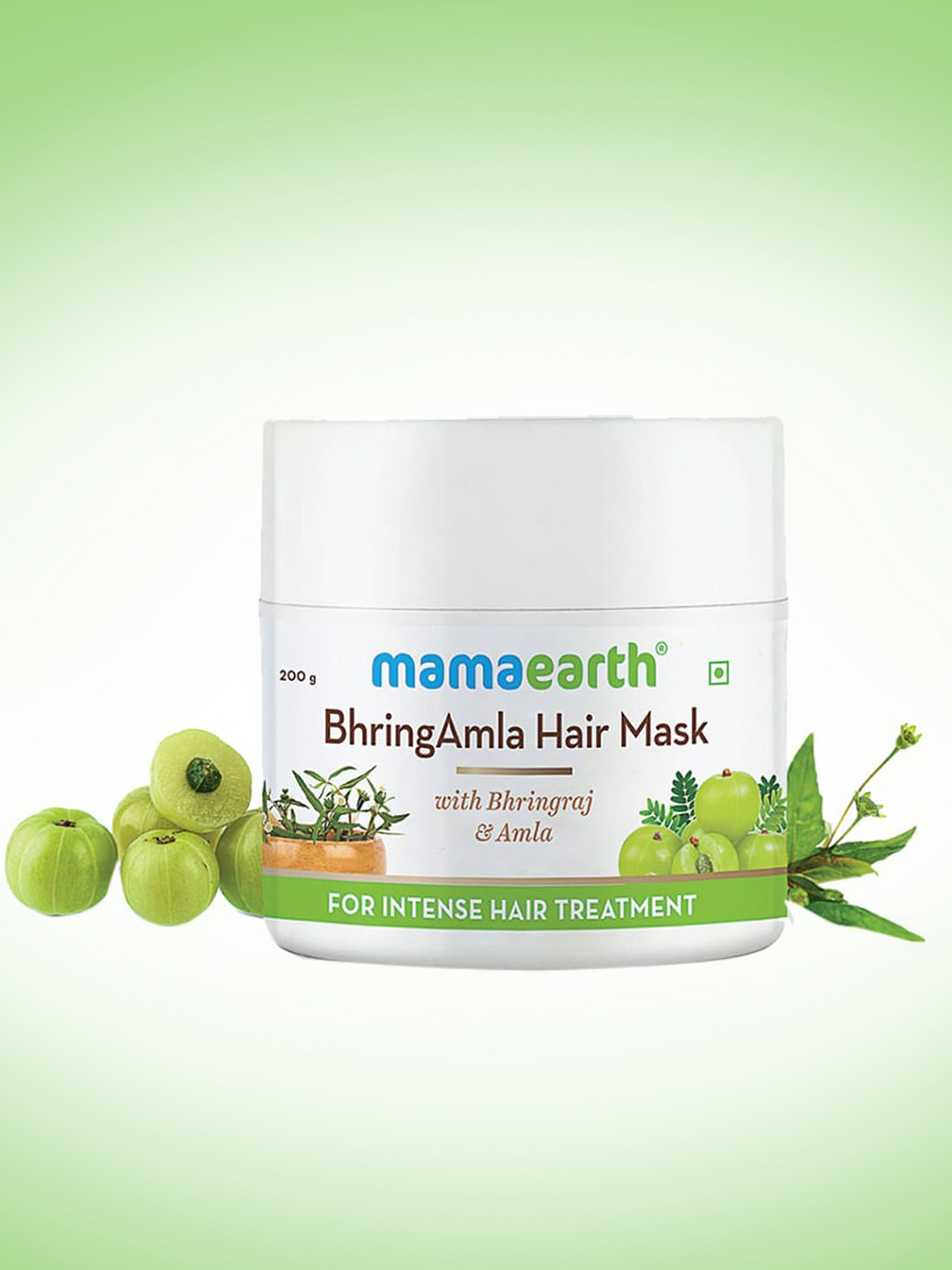Buy Mamaearth Bhringraj & Amla Hair Mask For Intense Hair Treatment 200 G Hair Masks for