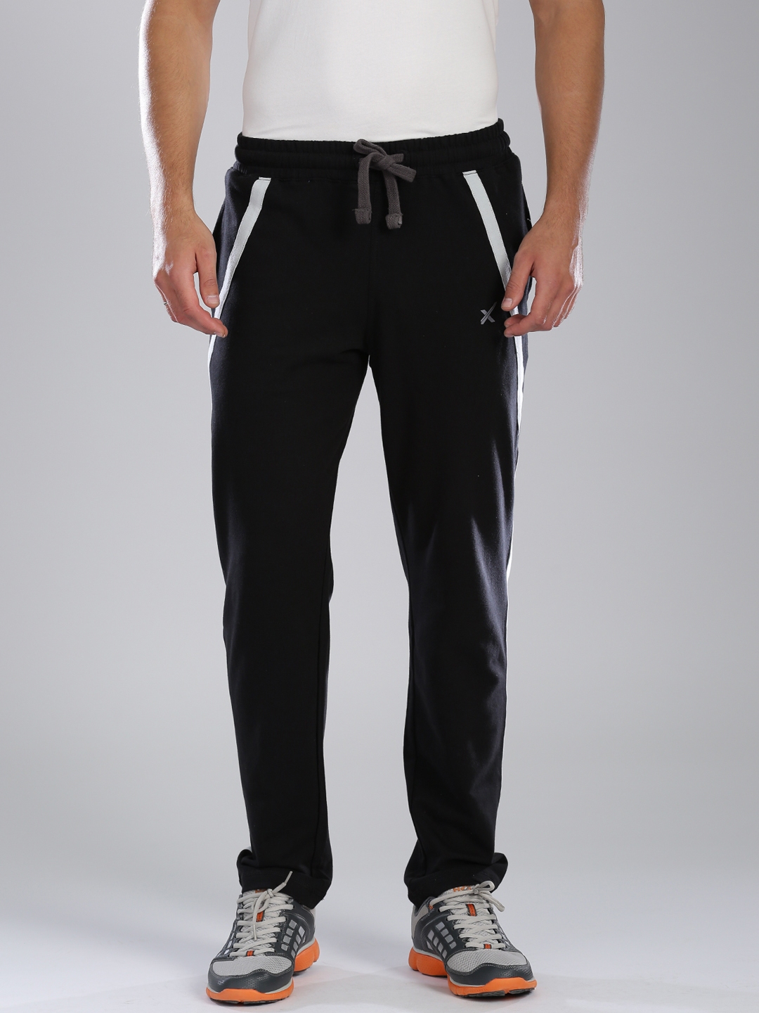 hrx black track pants
