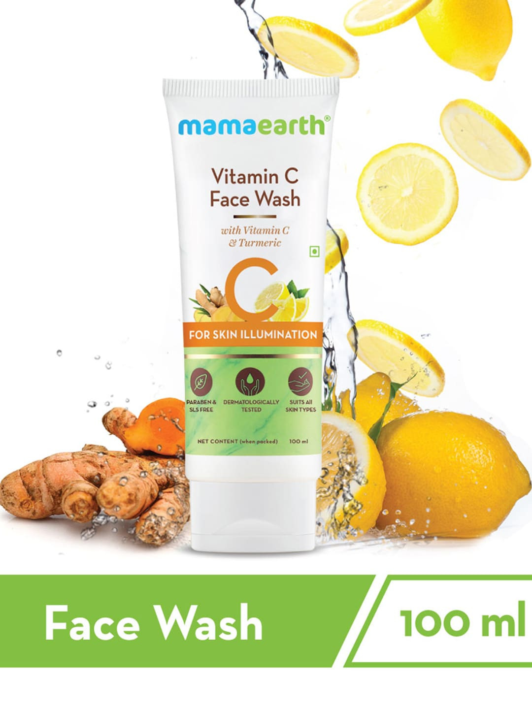 Buy Mamaearth Vitamin C Face Wash With Turmeric For Skin Illumination