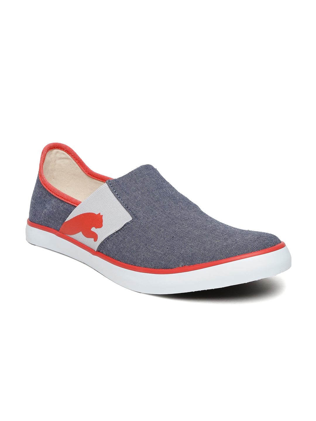 puma lazy slip on blue