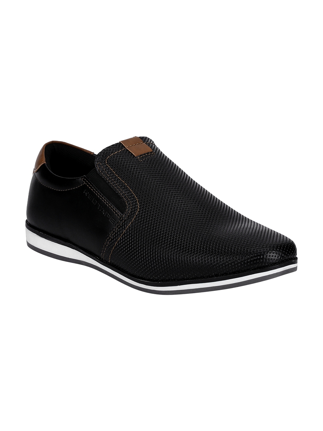 Buy Red Tape Men Black Textured Slip On Sneakers - Casual Shoes for Men ...
