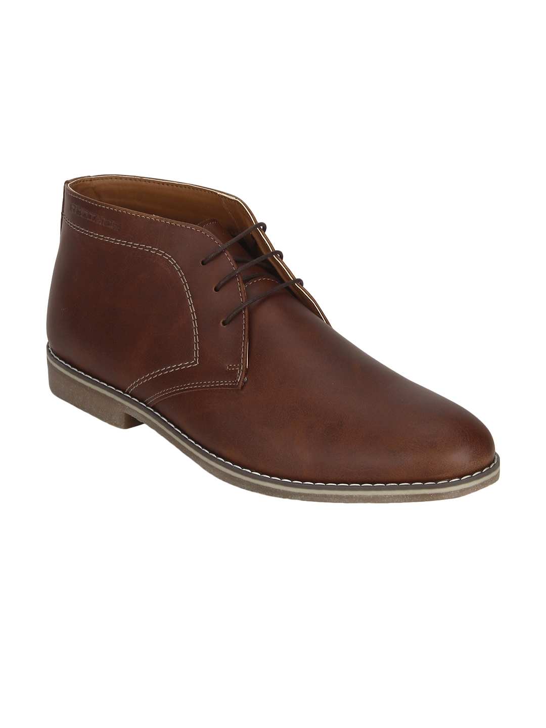 red tape mid top flat boots